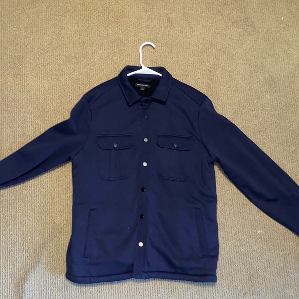 Banana Republic Sherpa lined flannel jacket. Never worn